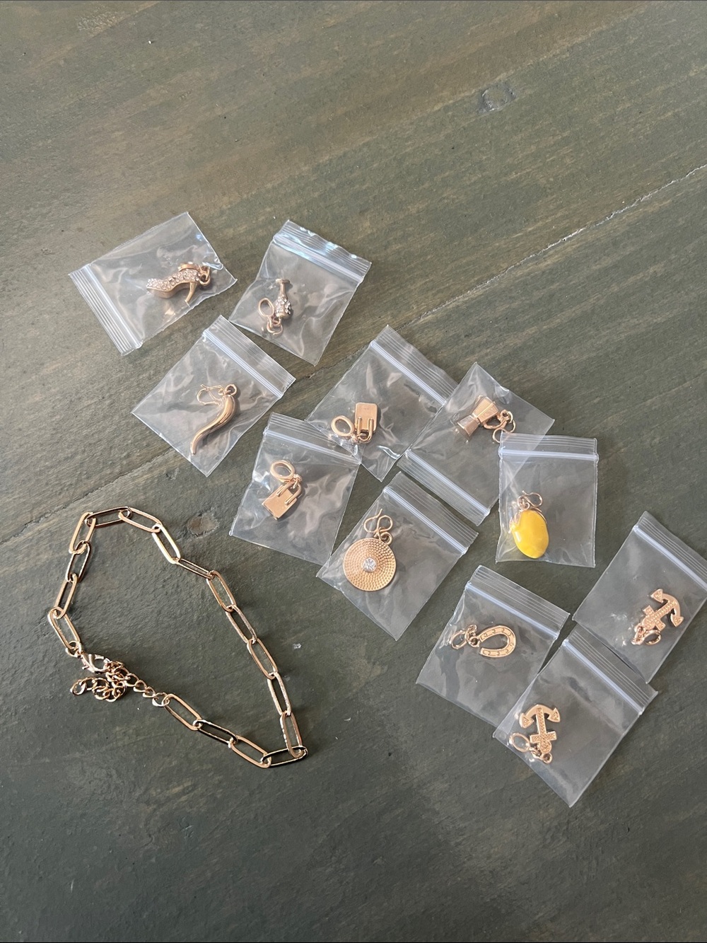 Effy-Gold-Tone Charm Bracelet with Assorted Gold -tone Charms